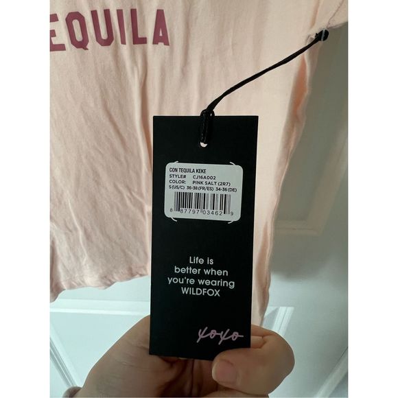 NWT WILDFOX Con Tequila Keke Tee - Picture 5 of 5